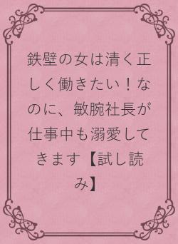 鉄壁の女は清く正しく働きたい！なのに、敏腕社長が仕事中も溺愛してきます【試し読み】