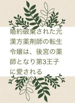 婚約破棄された元漢方薬剤師の転生令嬢は、後宮の薬師となり第3王子に愛される